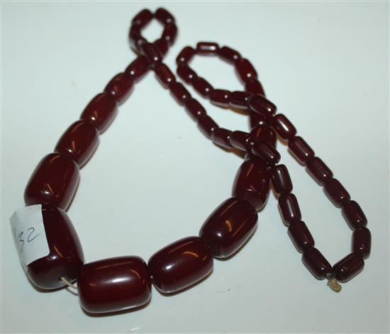 Amberoid necklace(-)